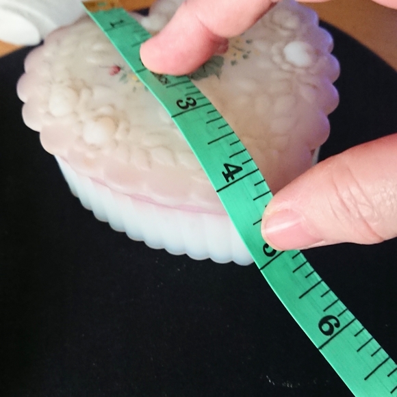 Fenton Hand Painted Heart Trinket Art Glass - Picture 6 of 13